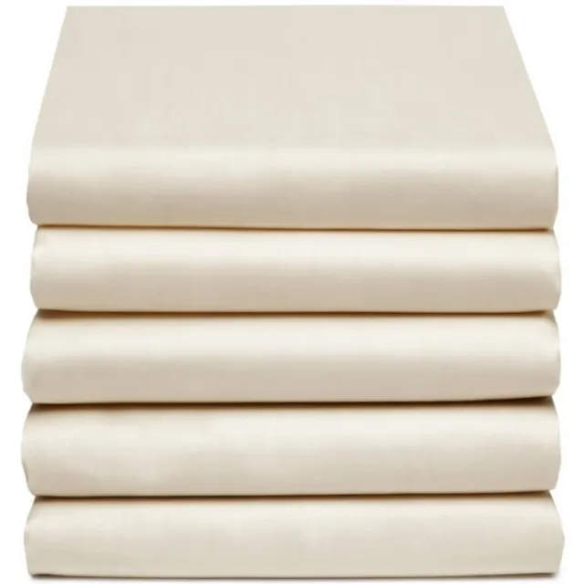 Ambiante Satijnen Hoeslaken - Luxe Slaapcomfort - Natural - Restant Actie!