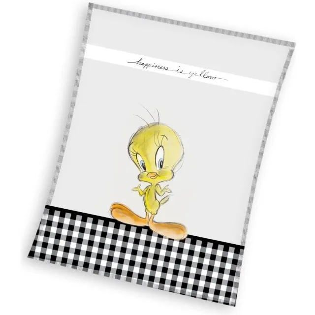 Looney Tunes Tweety fleece plaid 130 x 170 cm Multi