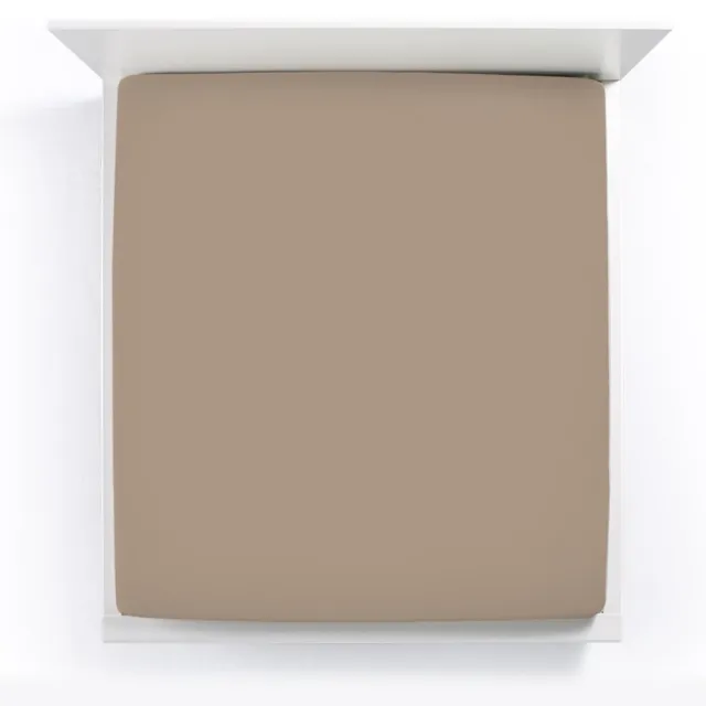 Bella Donna Jersey La Piccola Topperhoeslaken 160x210-220 cm muskaat-0122 Nootmuskaat