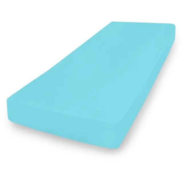 Matex PREMIUM Serie - Jersey Hoeslaken - 110x190 - 120x200 cm - Turkis Turkoois