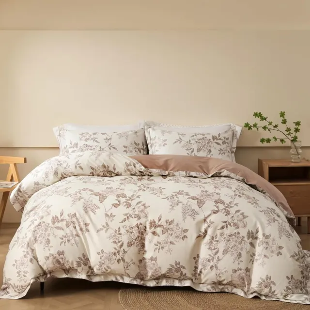 Famanu Bettwäsche Set - Houdt je bed altijd fris en comfortabel - Zacht en ademend materiaal - 3-delig rood