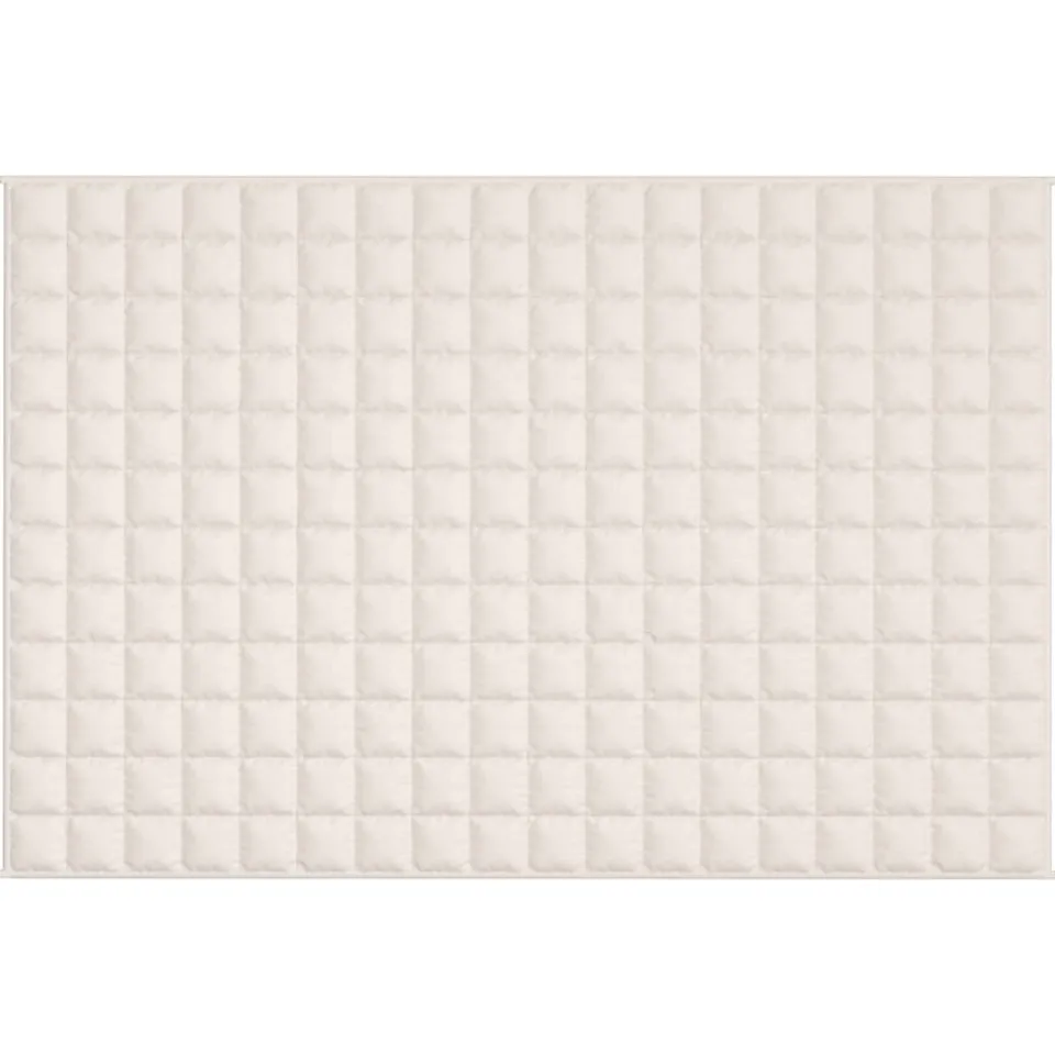 vidaXL Verzwaringsdeken 122x183 cm 9 kg stof lichtcrèmekleurig crème