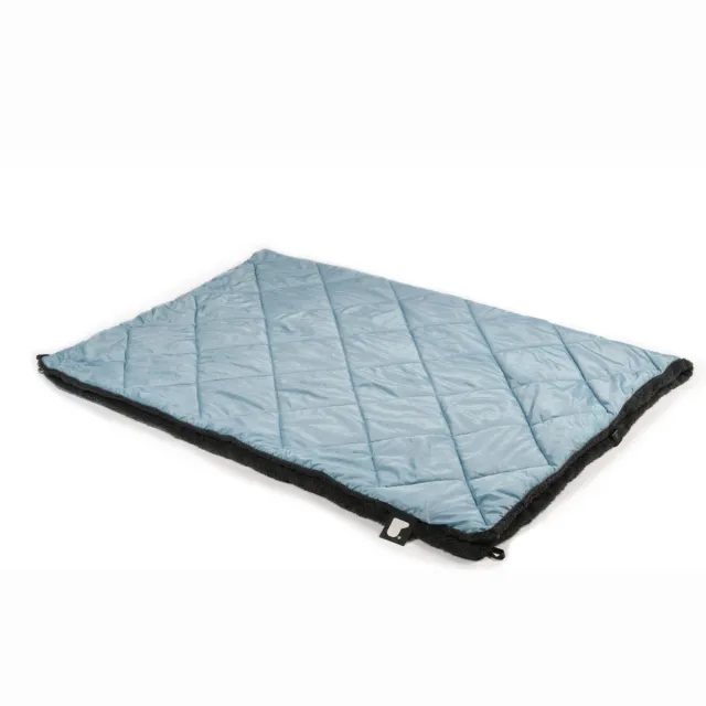 Extreme Lounging b-blanket - tweezijdige plaid - gewatteerd & teddy fleece - binnen & buiten - 140x200cm - Sea blue Blauw