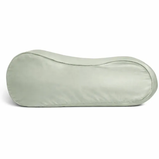 Silk Heaven Zijden kussensloop ergonomisch 40x60cm Soft Sage - 22 Momme - 100% moerbeizijde - Silk Heaven - 40x60cm Saliegroen