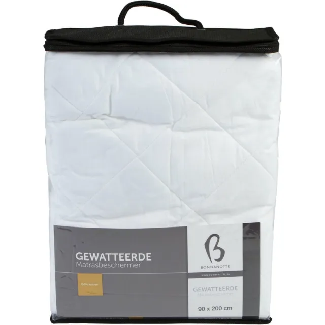 Bonnanotte Gewatteerd Hoeslaken - Wit 90x200