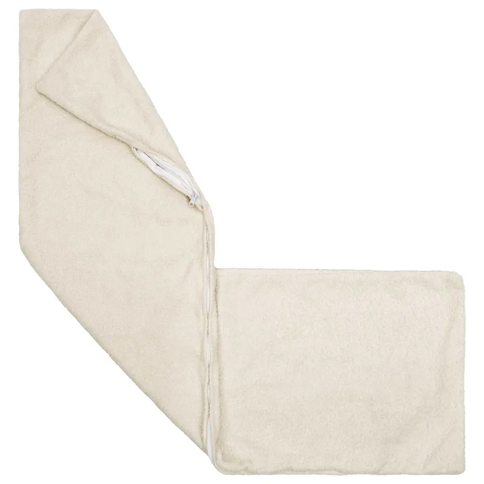 vidaXL Kussensloop 2 st HEERLEN Crèmekleurig 40 x 145 cm Bouclé, foto 4
