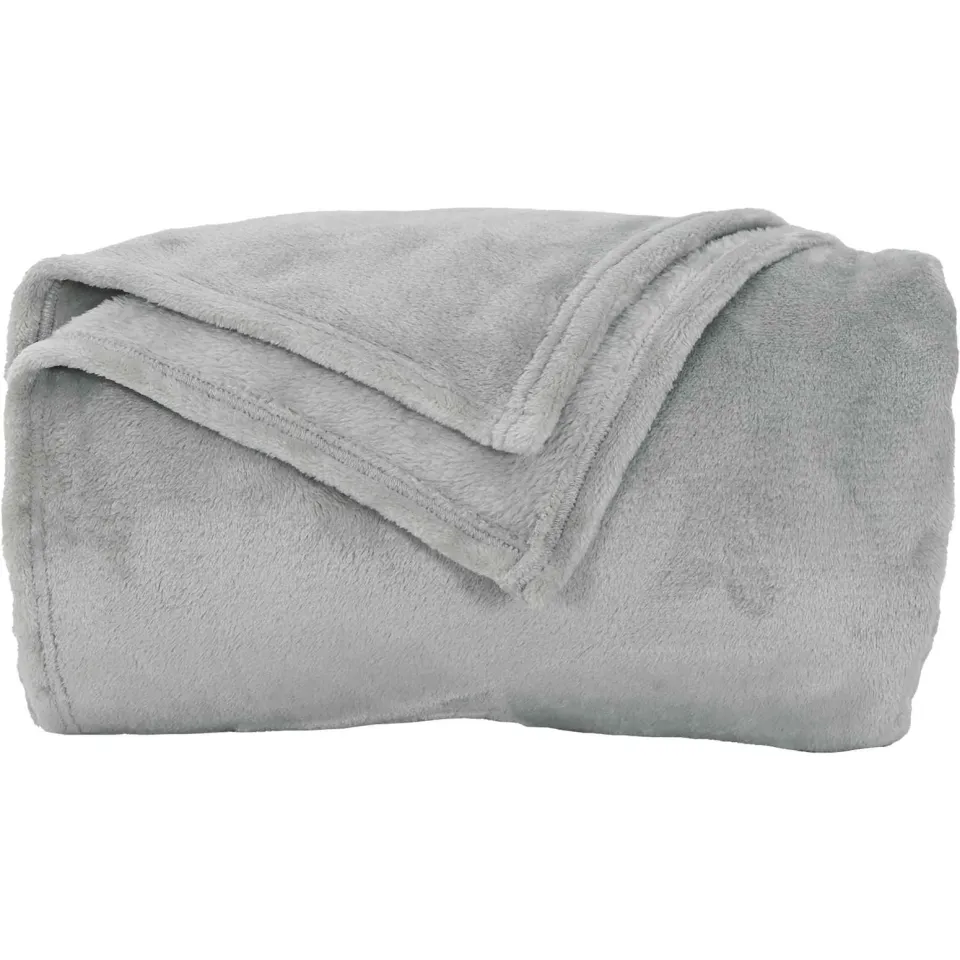 vidaXL plaid Grijs 270 x 240 cm 1,69 kg Fleece