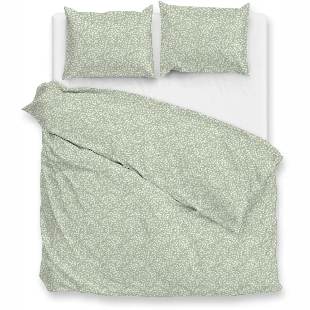 Zohome Dekbedovertrek Eliana - Green - Bladeren - Dekbedovertrek - 100% Microvezel - Dekbedovertrek Eliana Green