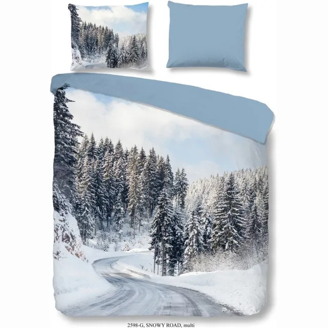 Good Morning Flanel -Dekbedovertrek Snowy + 2 kussenslopen Multi