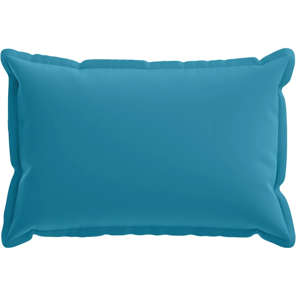 vidaXL Kussensloop 6 st HOUTEN Lichtblauw 50 x 75 cm Polyester