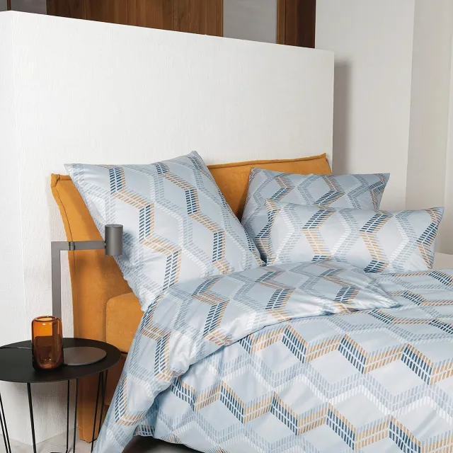 Janine Milano Mako Satin Beddengoed 135x200+80x80cm Platinum