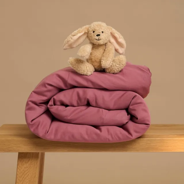 Coco & Cici Kids - TENCEL Twill Dekbedovertrek Dusty Rose - 100x135 (zonder kussensloop)
