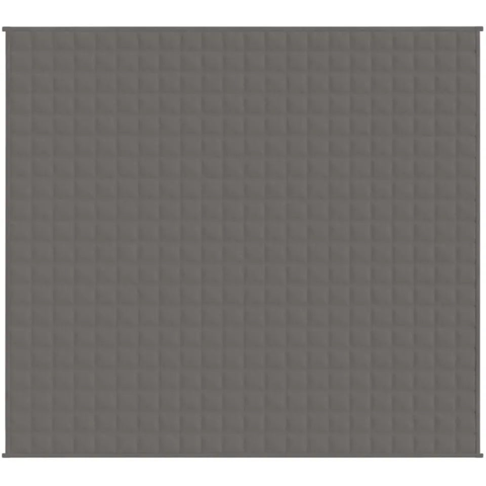 vidaXL Verzwaringsdeken 200x220 cm 13 kg stof grijs
