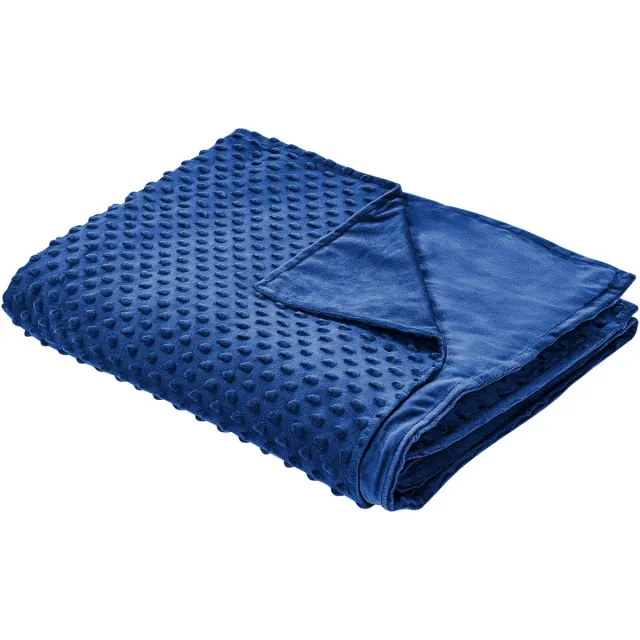 Beliani CALLISTO - Verzwaringsdeken hoes - Blauw - 135 x 200 cm - Polyester