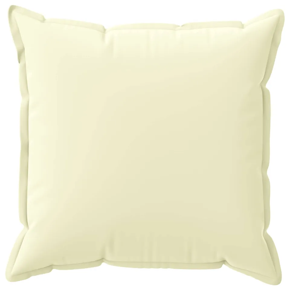 vidaXL Kussensloop 6 st HOUTEN Crèmekleurig 80 x 80 cm Polyester