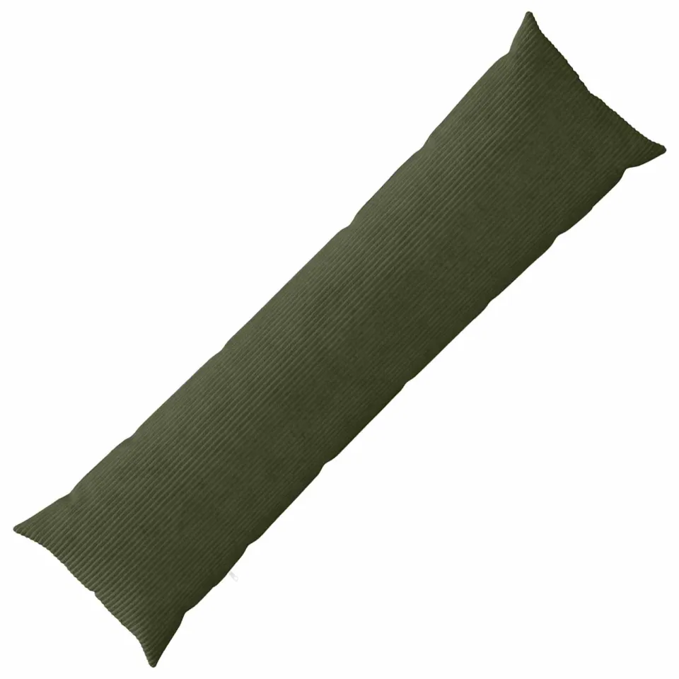 vidaXL Kussensloop HEERLEN Groen 40 x 145 cm corduroy, foto 3