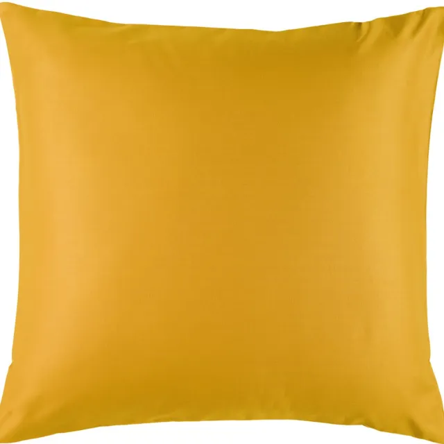 De Witte Lietaer Kussensloop Olivia Golden Yellow - 63 x 63 cm - Geel - Katoen Satijn
