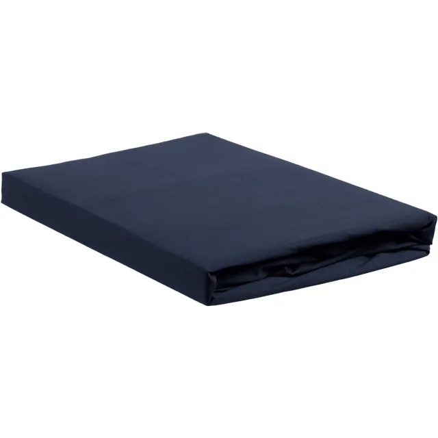 Ambiante Katoen - Splittopper Hoeslaken - 160x200 - Donker Blauw