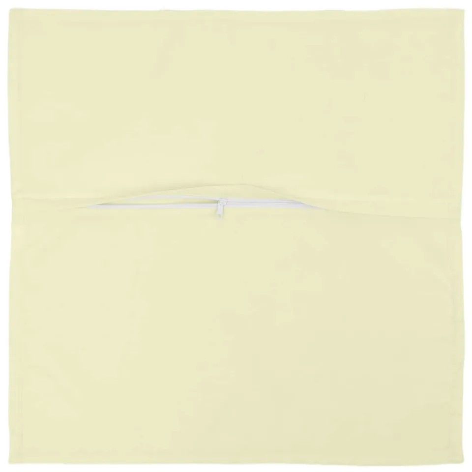 vidaXL Kussensloop 2 st HOUTEN Crèmekleurig 55 x 55 cm Polyester, foto 4