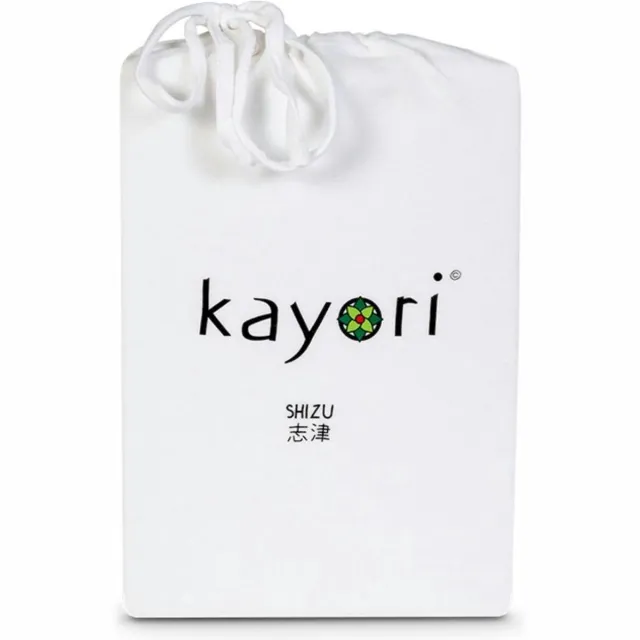 kayori Shizu Molton Splitmatras Hoeslaken - 200 - Matrasbeschermer - Biologisch Katoen - Wit