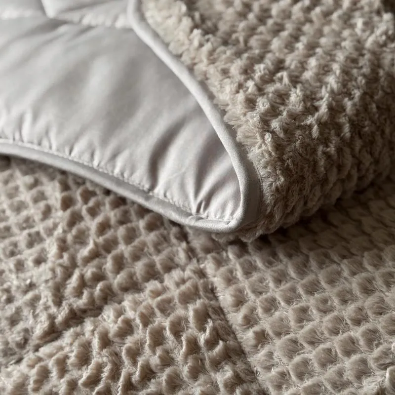 Zensation Lazy all-in-one dekbed Teddy fur - taupe, foto 4