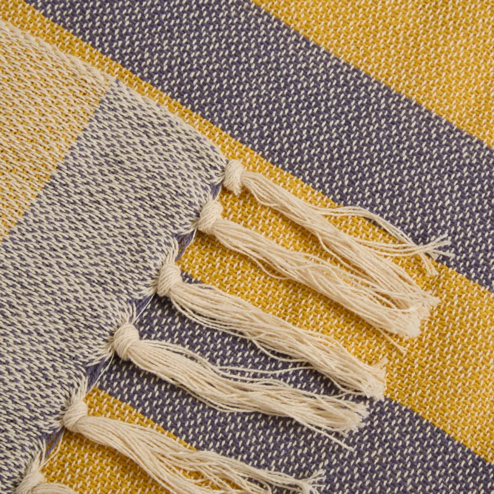 NOUS Living plaid Roncade blauw geel, foto 4