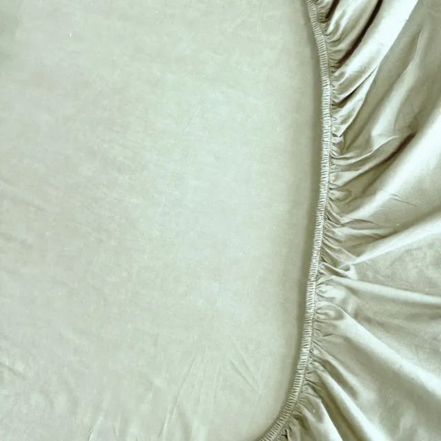 kayori Kai Topper Hoeslaken Katoen - 200x200-210cm - Saliegroen