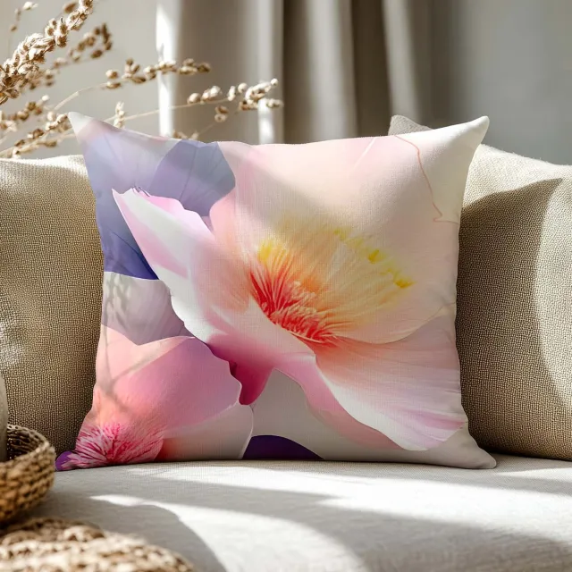Darymex SATYNLOVE PREMIUM - Katoen Satijnen Kussensloop - 40x40 cm - Botanisch Plantenmotief - Digitale Druk - 100% Katoen - Met Blinde Rits Multicolor