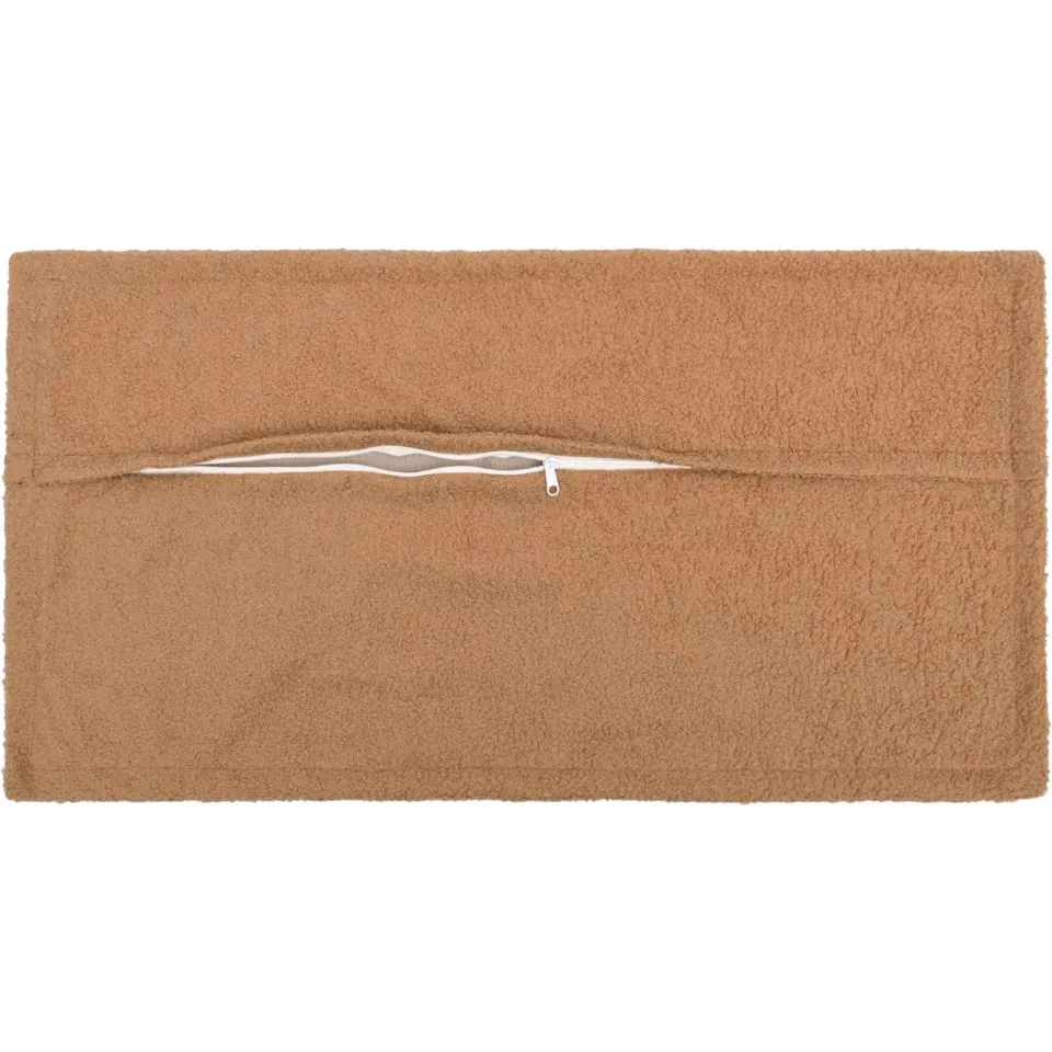 vidaXL Kussensloop 12 st HOUTEN Beige 40 x 80 cm Bouclé, foto 4
