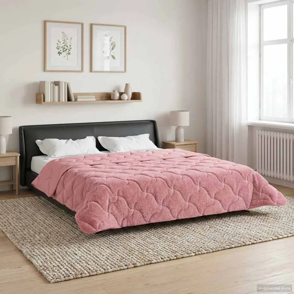 vidaXL Vol jaar dekbed 240 x 260 cm roze, foto 4