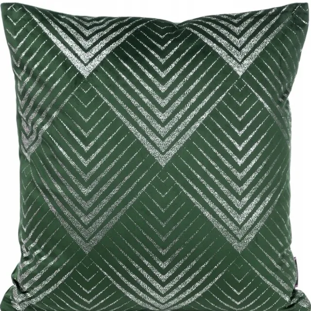 Eurofirany Decoratieve Kussenhoes 45x45cm Donkergroen - Zachte Velours