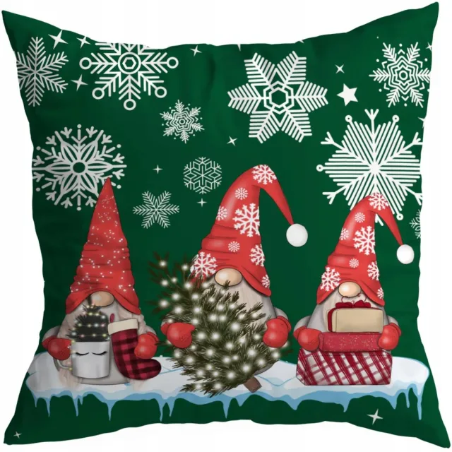 HomeView Decoratieve Kerst Kussensloop 50x50cm - Feestelijk Design meerkleurig