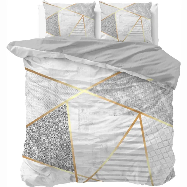 Dreamhouse Sleeptime dekbedovertrek Graphic Wit 240 x 200/220 cm