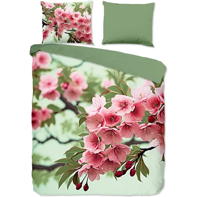 Good Morning dekbedovertrek bloemen - Multi - 100% Katoen renforce