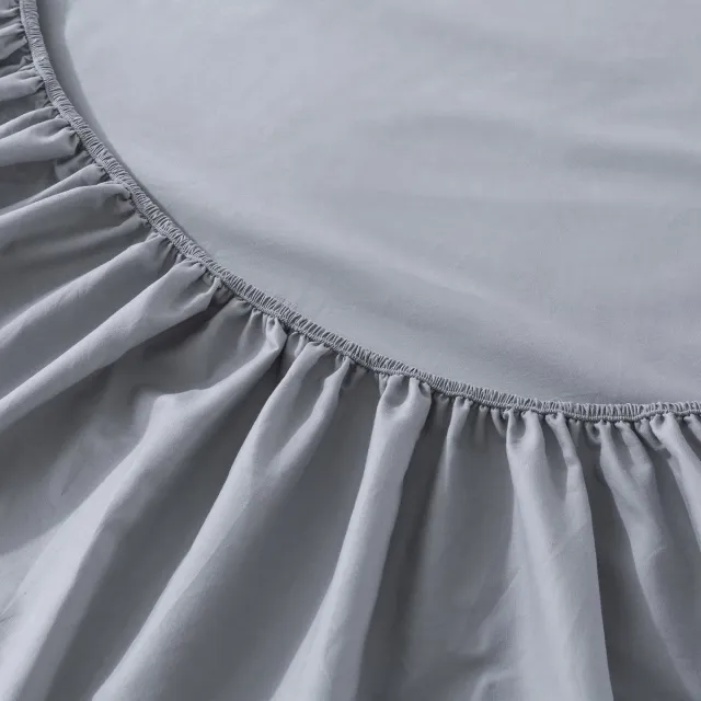 Jaquet Bedding Luxe Hoeslaken 140x200 cm – Zachte & Ademend Katoen – Perfecte Pasvorm – Anti-Allergisch & Strijkvrij – Grijs