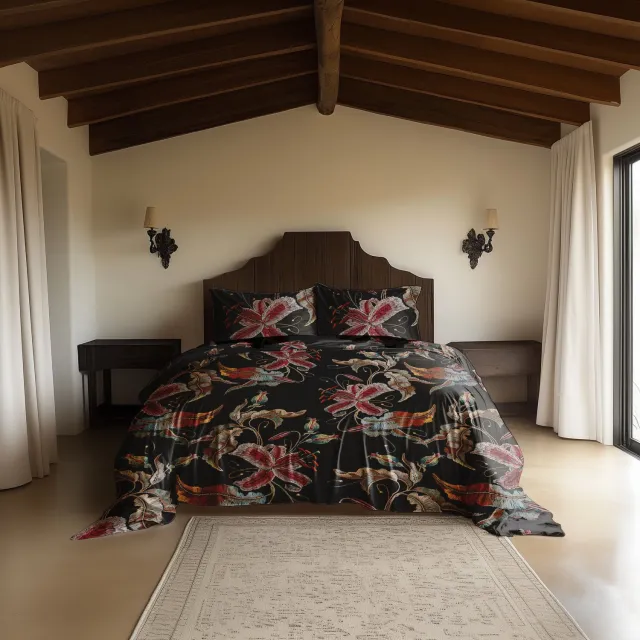 Heckettlane Dekbedovertrek Zia - Multi - Dekbedovertrek van 100% Katoen-Satijn - Dekbedovertrek 140x200-220 cm - Santa Fe Zia Multi