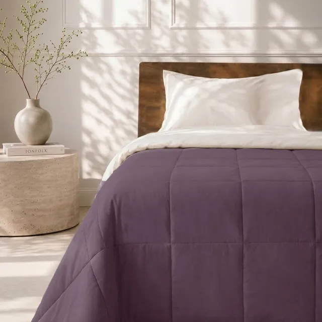 HOOMstyle Wasbaar dekbed zonder overtrek - Light g/m² - 180x220cm - Vijgenpaars