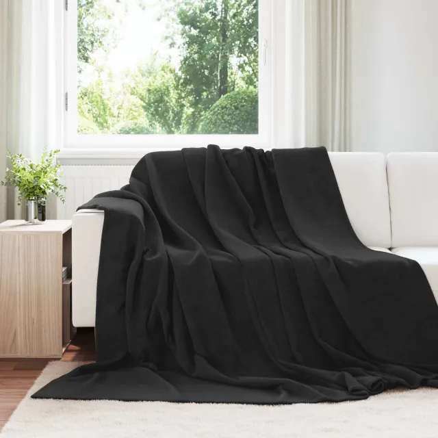 vidaXL Kleden 6 st Zwart 270 x 240 cm 10,11 kg Fleece, foto 2