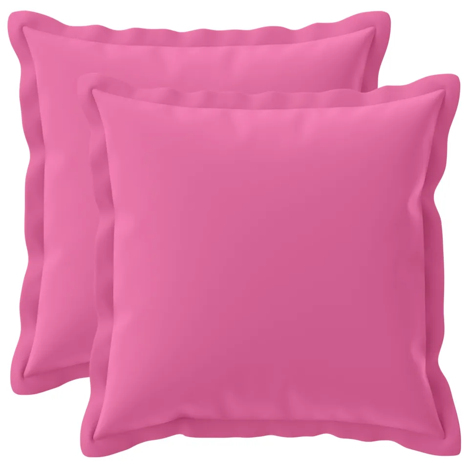 vidaXL Kussensloop 2 st HOUTEN Roze 40 x 40 cm Polyester, foto 3