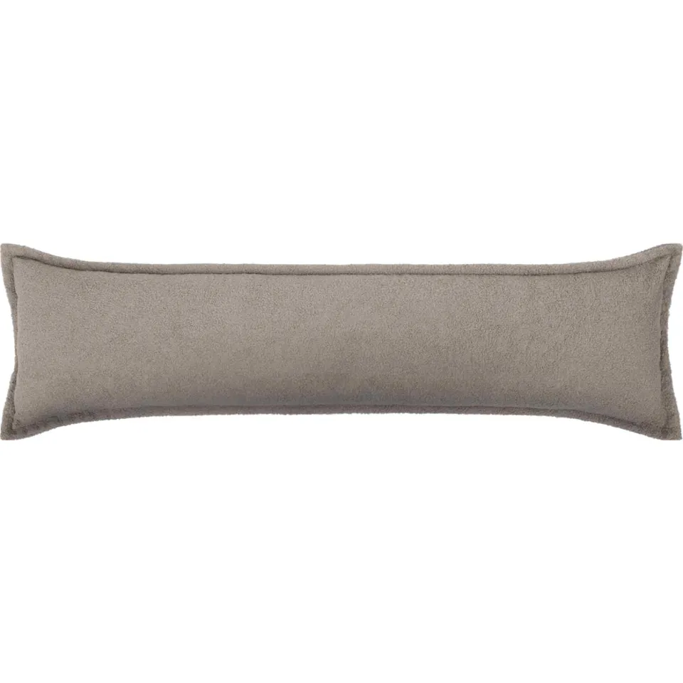 vidaXL Kussensloop HOUTEN Lichtgrijs 40 x 145 cm Bouclé, foto 3