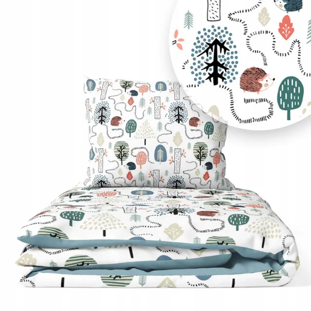 Ankras Kinderbeddengoed , 2-delig, Katoen, Egelpad multicolor