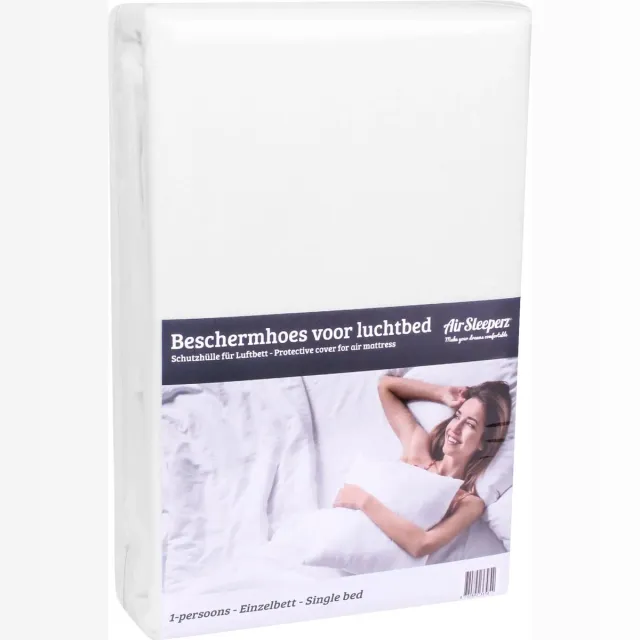 AirSleeperz beschermhoes voor luchtbed - 1 persoons - Isoleert en beschermt - Voorkomt lekkages - Geschikt voor alle merken luchtbedden, zoals Intex en Bestway Wit