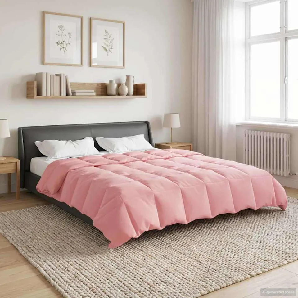 vidaXL Winter Dekbed 220 x 260 cm Winter 450 GSM Microvezel Roze, foto 4