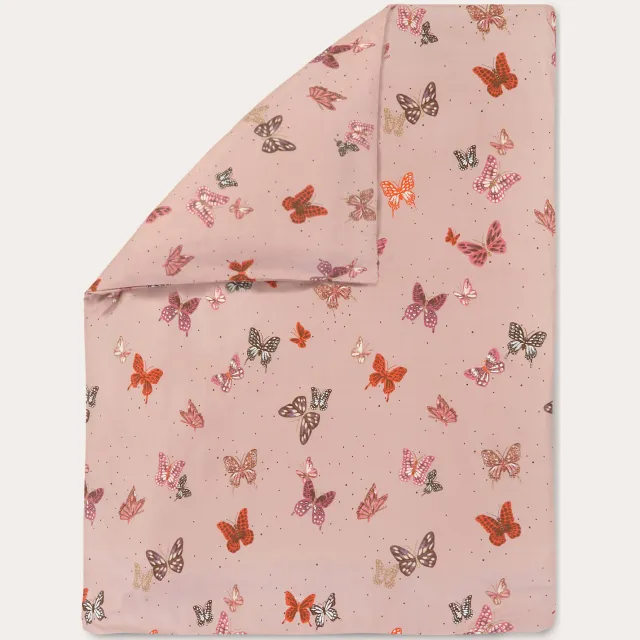 W dekbedovertrek ledikant roze Multi