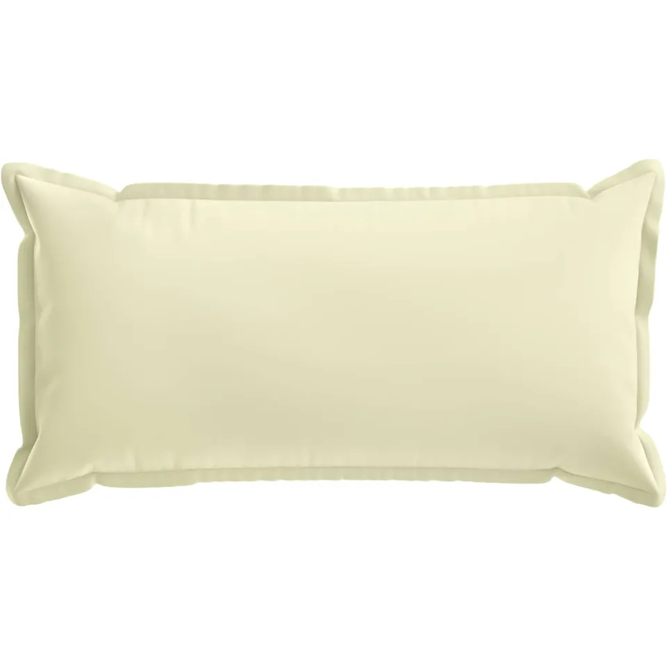vidaXL Kussensloop 6 st HOUTEN Crèmekleurig 40 x 80 cm Polyester, foto 4