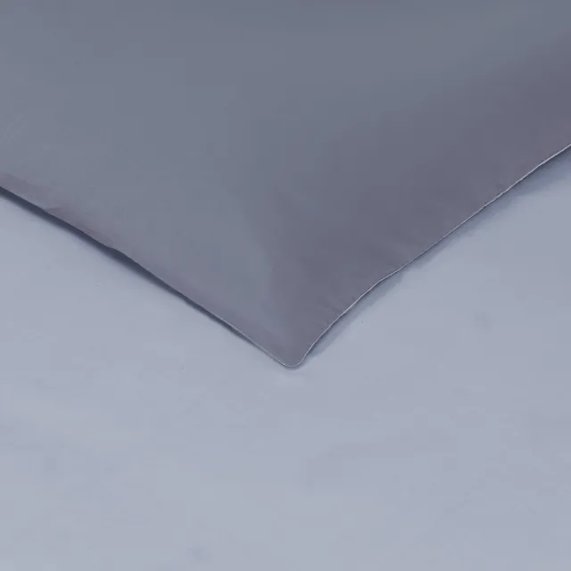 VISION home VISION Bicolor - Tweezijdig omkeerbaar Dekbedovertrekset - 100% katoen: zacht en soepel - Dekbedovertrek met 2 bijhorende slopen - Grijs / Lichtgrijs - Oekotex gecertificeerd, foto 2