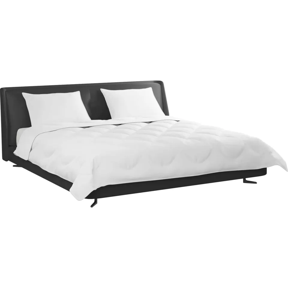 vidaXL Dekbed met Kussens met kussen 3 st Wit Microvezel, foto 2