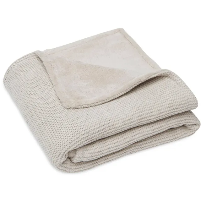Jollein Basic Knit wiegdeken nougat Zand