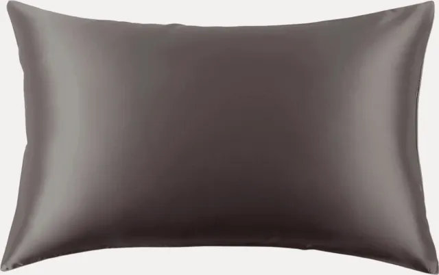 Silkmood Luxe Zijde Kussensloop – 100% Premium Pure Moerbeizijde van de Hoogste Kwaliteit 6A, 19 Momme, 60x70cm, donkergrijs