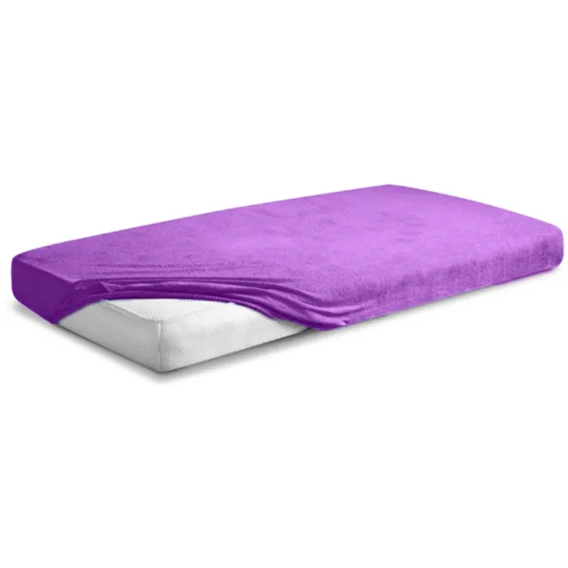 Matex Premium Frotte Hoeslaken - 150x190 cm - 160x200 cm - Fiolet - OEKO-TEX